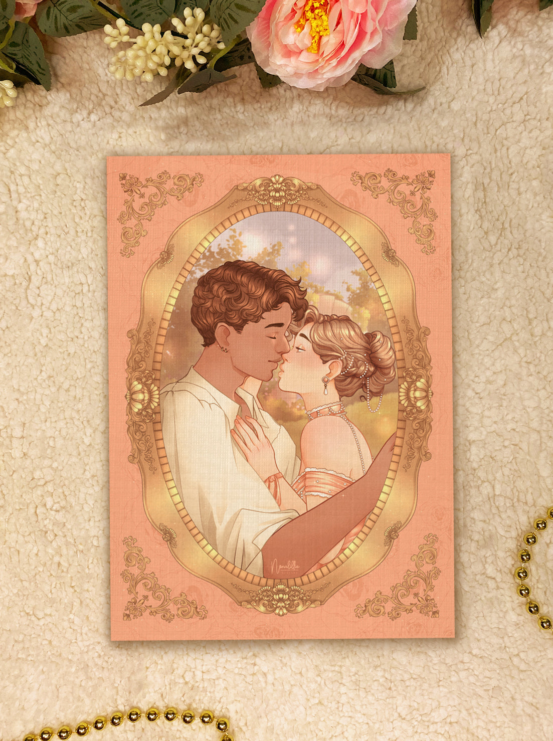 Custom Art Princess Core Couples Postcard