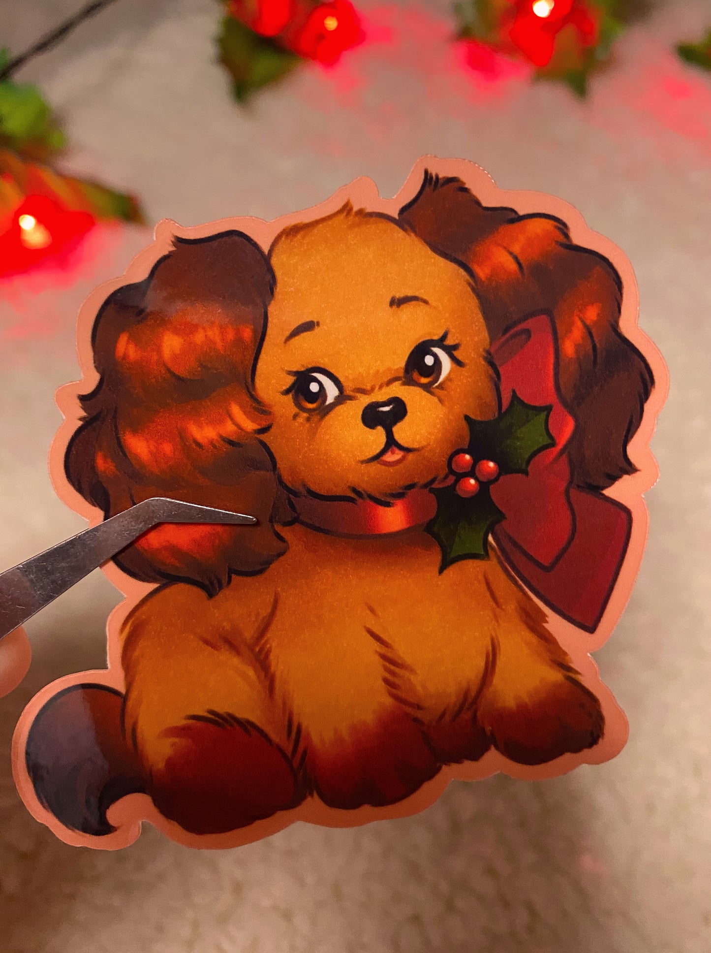 Christmas Puppy Sticker