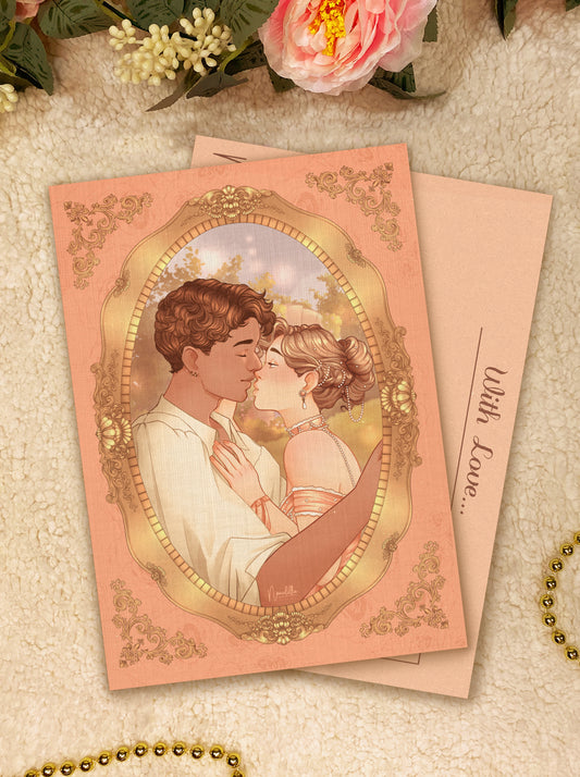 Custom Art Princess Core Couples Postcard