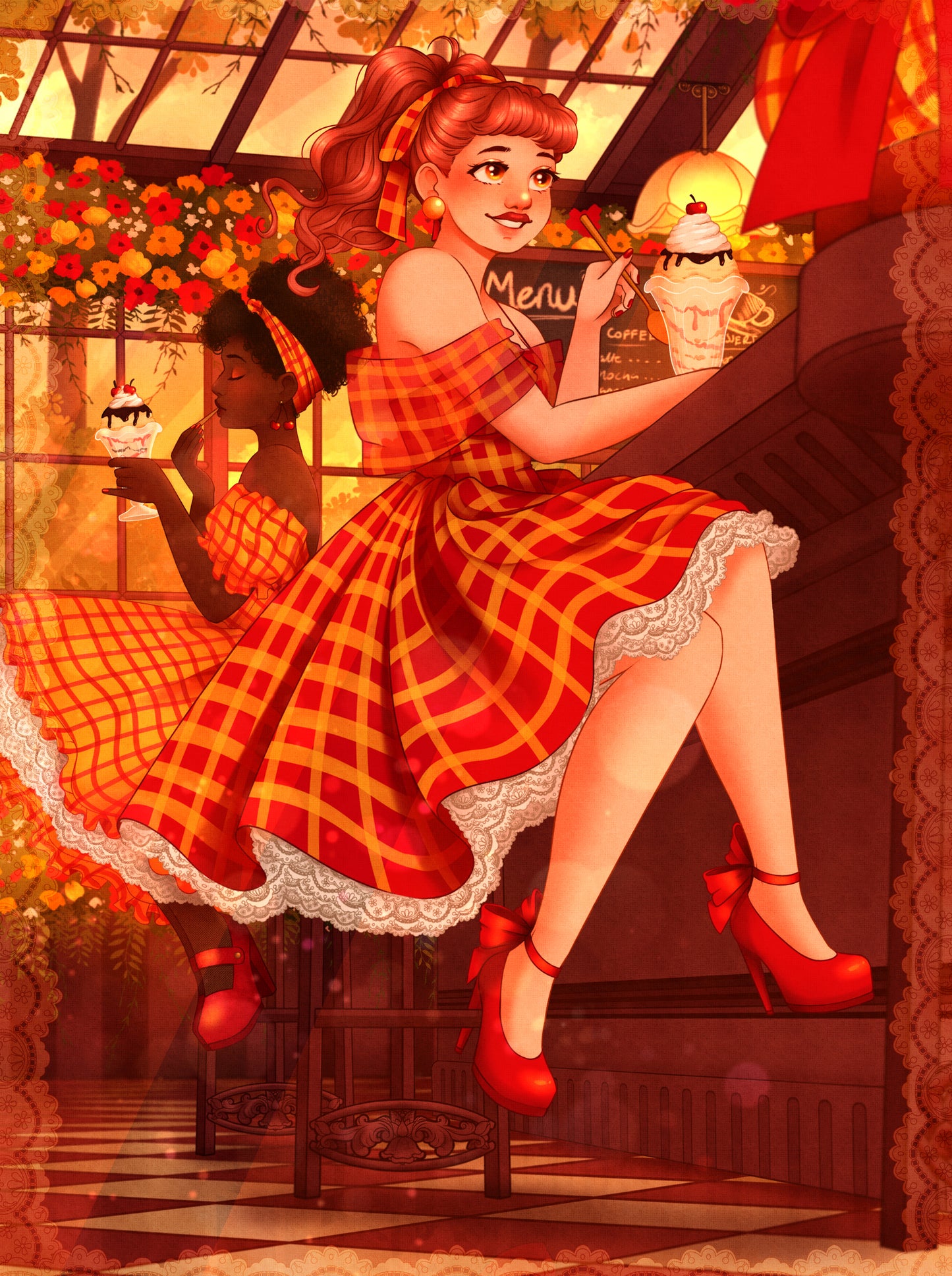 Cherry Cafe Print