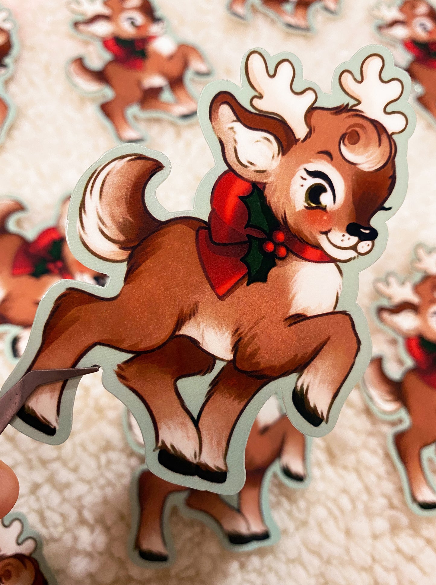 Christmas Reindeer Sticker